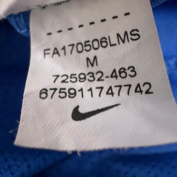 Nike Venezia FC Jersey Training Shirt Mens Medium Blue Soccer Kit 2016 2017 - Picture 8 of 11